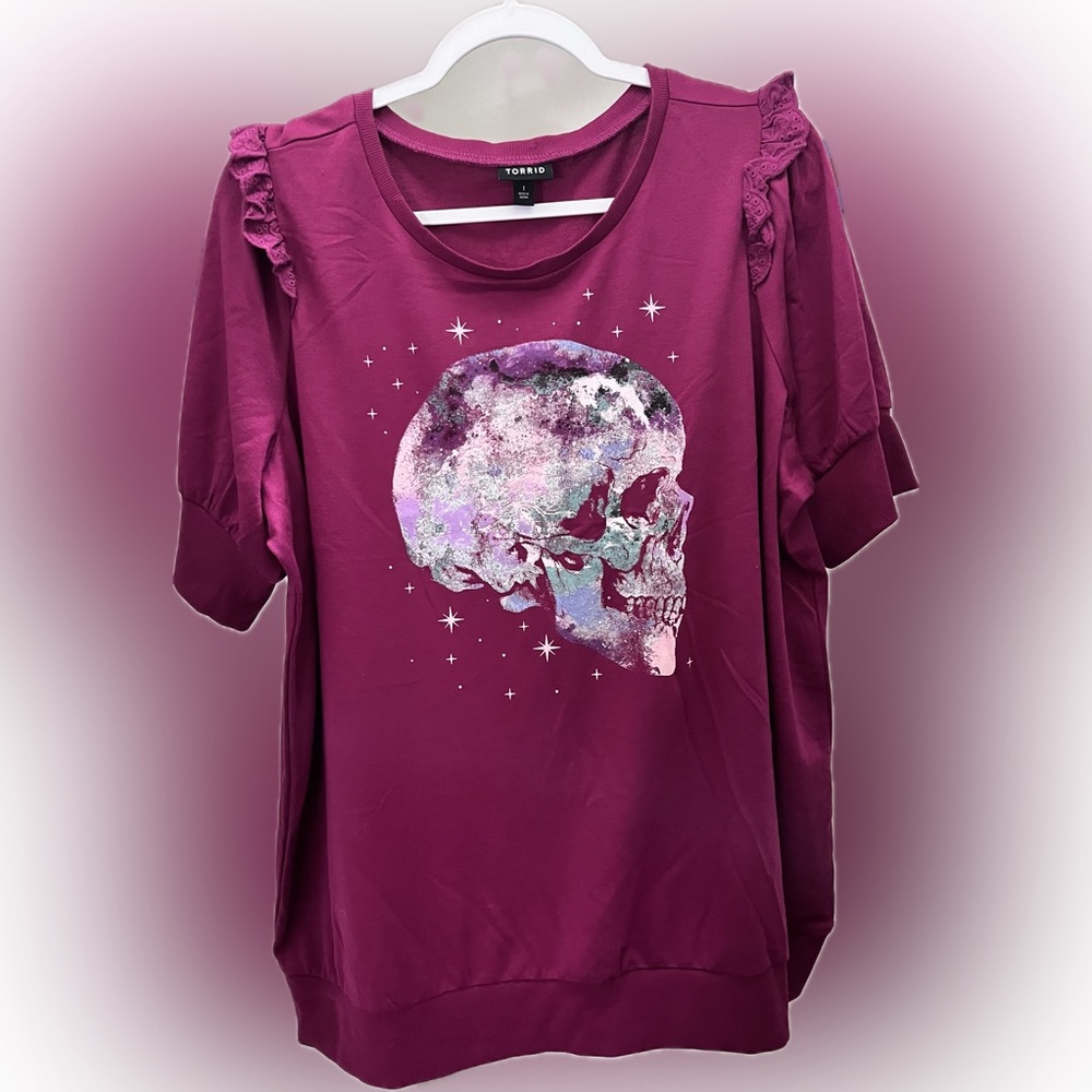 Torrid Sweater Short Sleeve Top